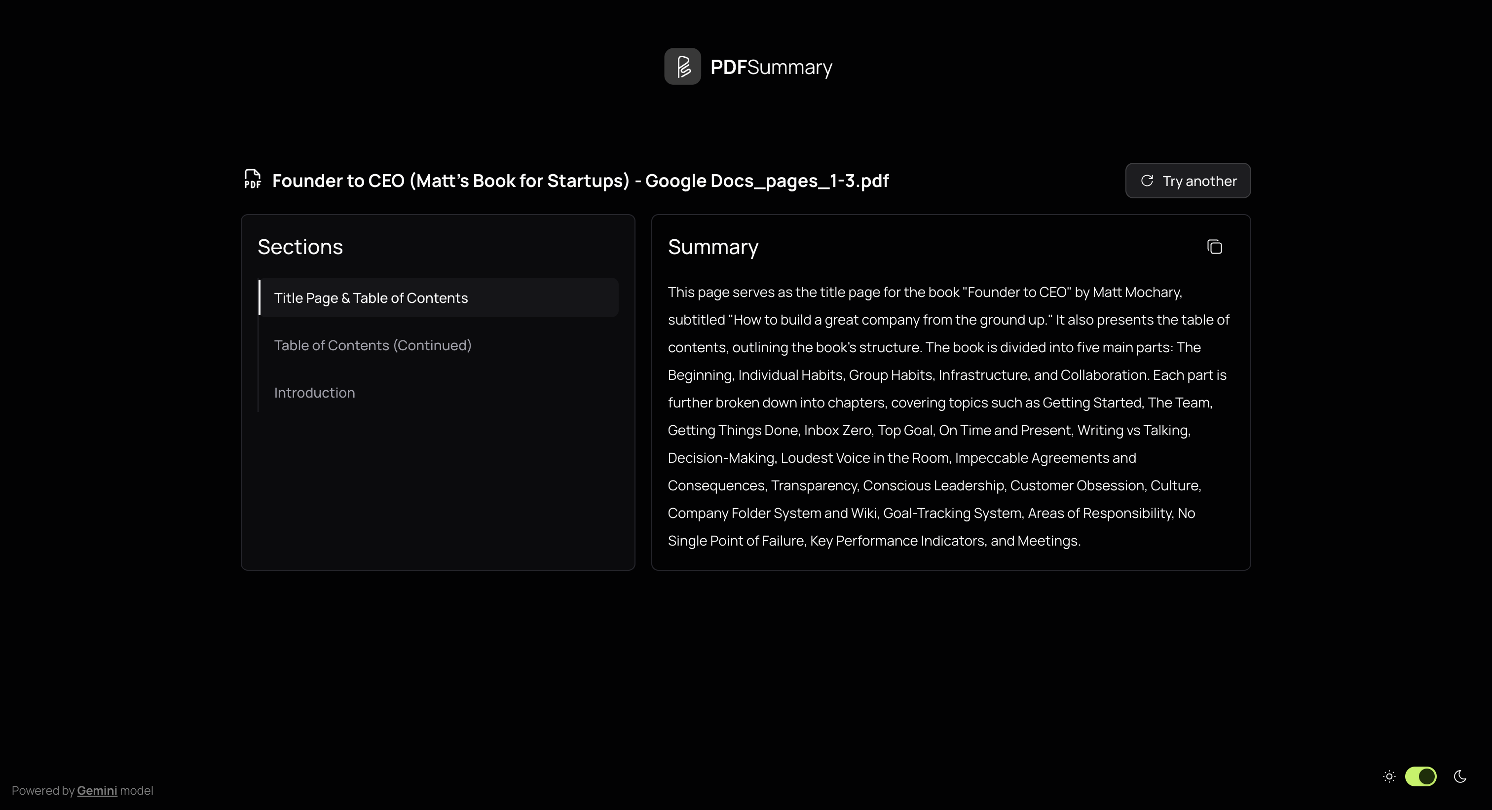 PDFSummary 2