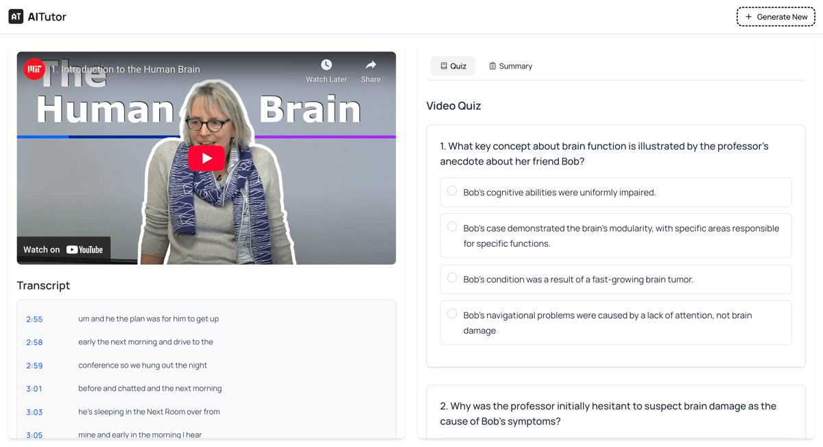 AI tutor